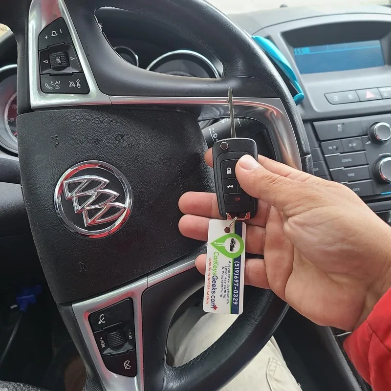 Buick Regal after all keys lost, new key cut and programmed