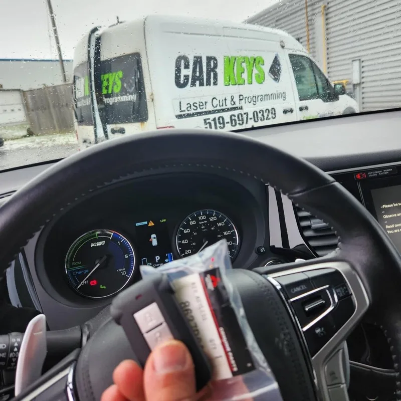 Mitsubishi Outlander with a freshly programmed key
